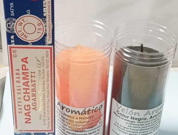 PACK 2 VELONES ESOTERICO + 1 INCIENSO NAG CHAMPA en Valencia (Municipio)