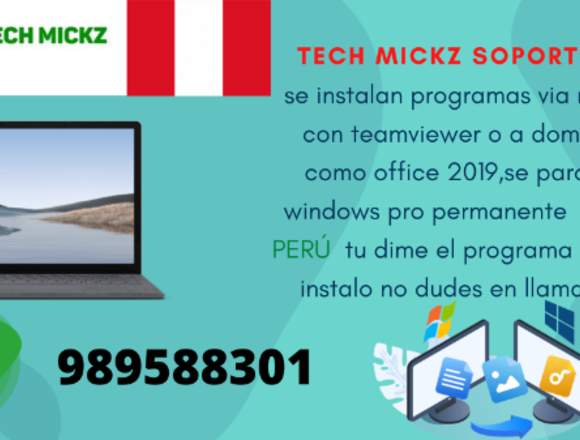 se instala programas de forma remota en Comas (Lima 7) (Distrito)