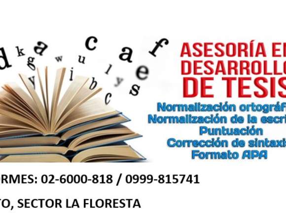 ASESORAMOS PROYECTOS - TESIS en Pichincha (Cantón)