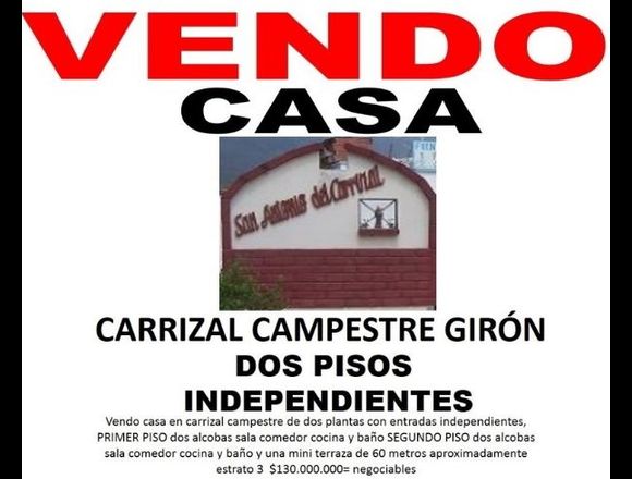 san antonio del carrizal giron santander