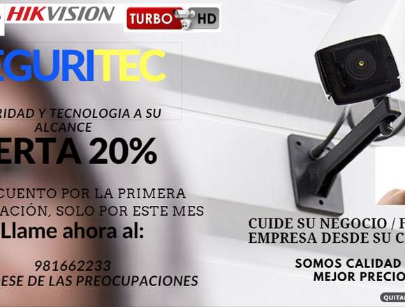 INSTALACION DE CAMARAS DE SEGURIDAD // SEGURITEC en Santiago de Surco (Lima 33) (Distrito)