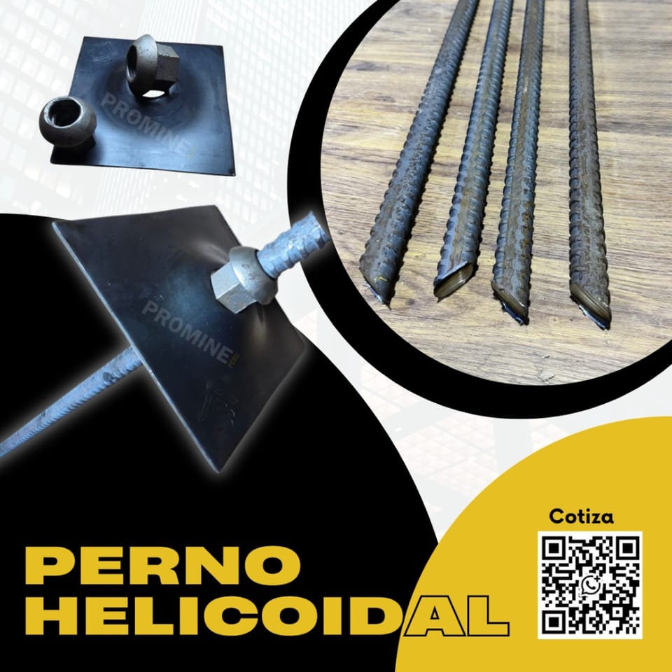 PERNO HELICOIDAL 19MM – SOPORTE MINERO en Trujillo (Distrito)