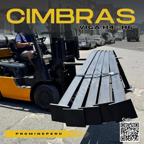 Cimbra en viga H4 – Arco minero - Sostenimiento en La Esperanza (Distrito)