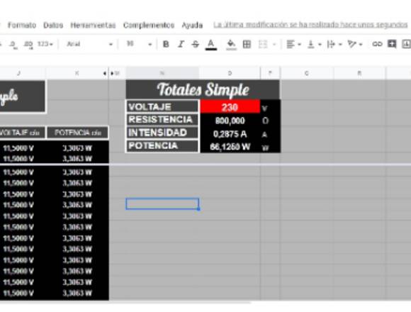 Excel Electronica Cálculos Resistencias Serie $250 en Montevideo (Localidad)