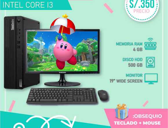 Intel i3 con Monitor + Accesorios en La Victoria (Lima 13) (Distrito)