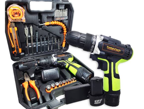 Atornillador Inalambrico 12v + Set 36 piezas en Buenos Aires (Localidad)