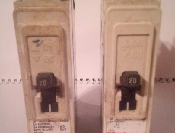Breaker Cutler Hammer. EHD 14K 1 Polos. 20 Amp. en Aragua (Municipio)
