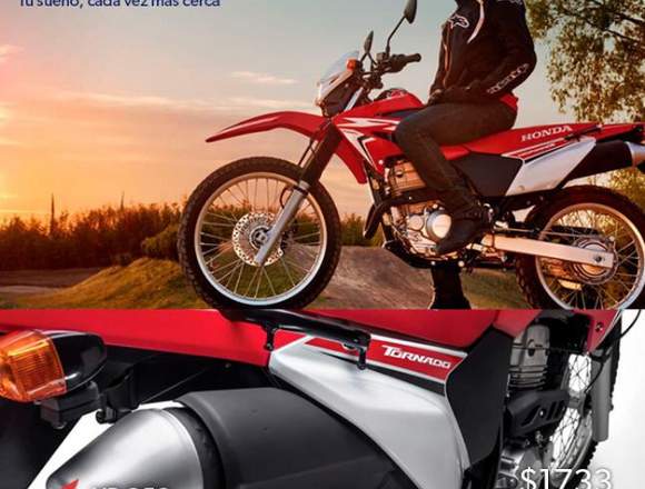 Honda Tornado 💯% cuotas 📲1133377434 en Lago Buenos Aires (Localidad)
