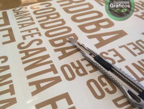 Vinilo de Corte Personalizado Para Carteleria en San Miguel (Localidad)