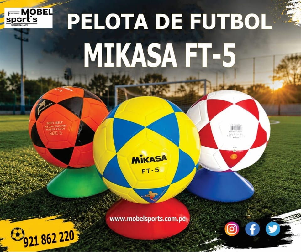 PELOTA FUTBOL MIKASA FT-5 / BALON / MOBELSPORTS en Arequipa (Distrito)