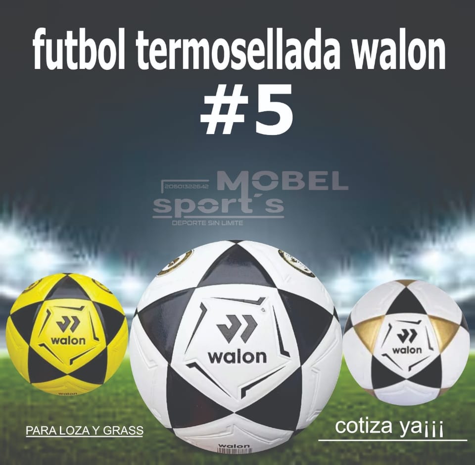 PELOTA DE FUTBOL / WALON #5 / MOBEL SPORTS en Arequipa (Distrito)
