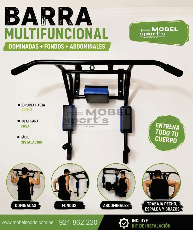 barra para ejercicios / entrenamiento / gym / fitnes / mobel sports