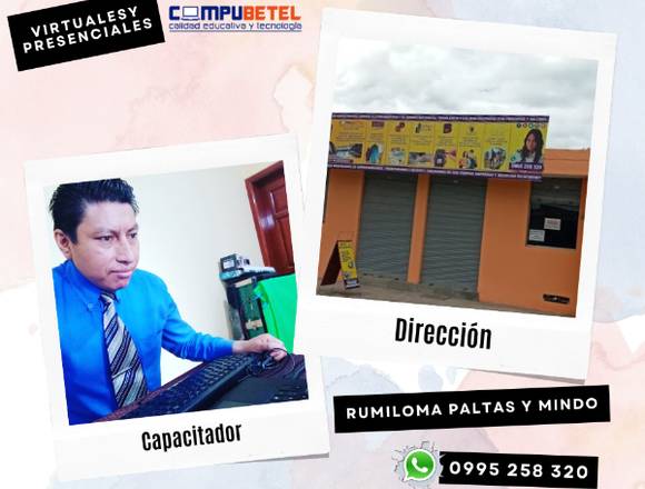 Curso-capacitación, computación, compu betel, en Rumiñahui (Cantón)