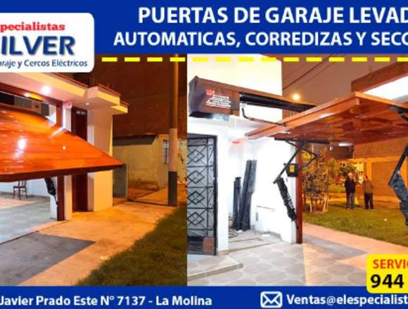 PUERTAS LEVADIZAS SECCIONALES ESPECIALISTAS SILVER en La Molina (Lima 12) (Distrito)