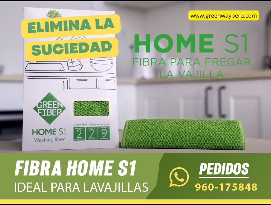 Green Fiber Home S1 Fibra Lava Vajilla