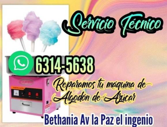 Reparación de máquina de Algodón de Azúcar en Panamá (Distrito)