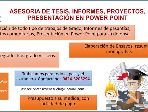 Ofrezco Metodológicas De Tesis De Grado Urgentes en Aragua (Municipio)