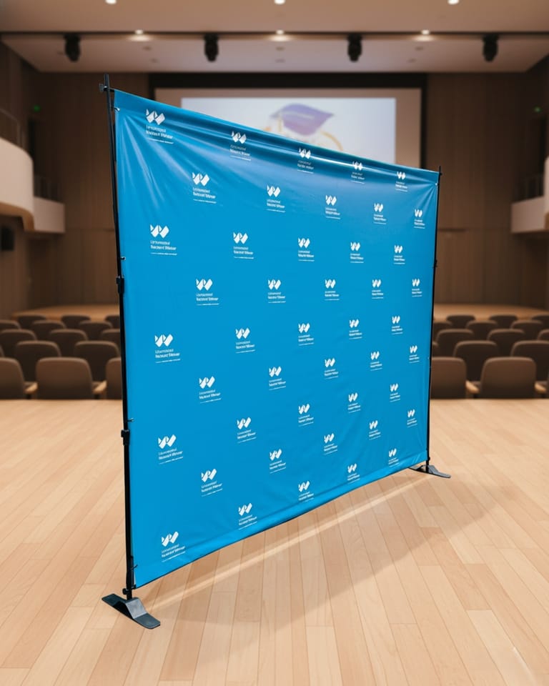 Rack banner ajustable para promociones y eventos publicitarios en Lima (Lima 1) (Distrito)
