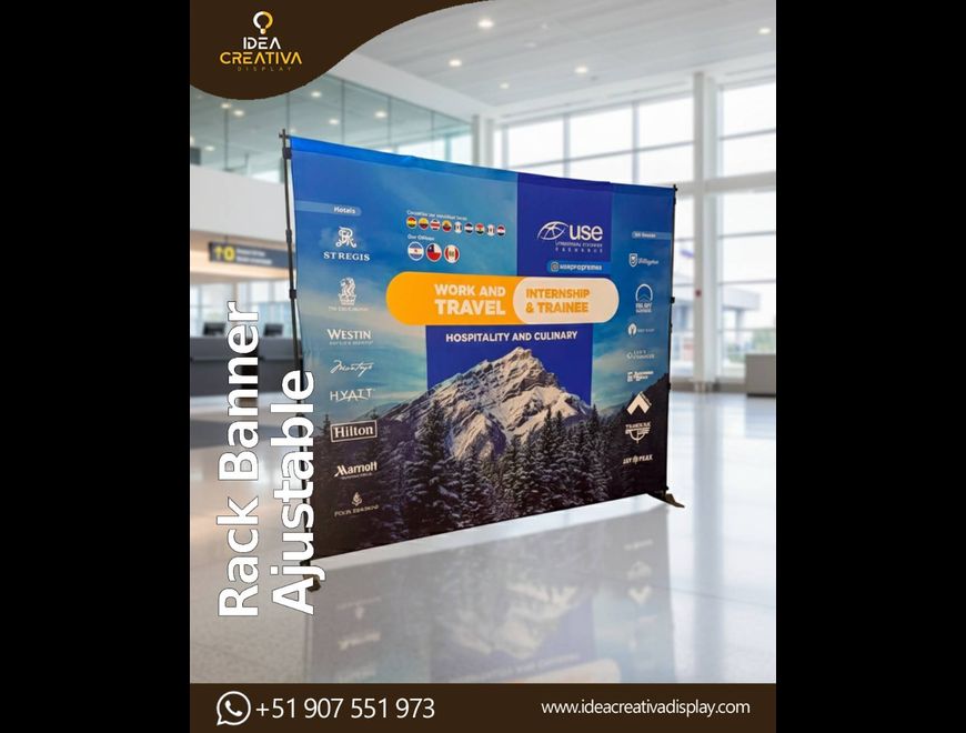 Rack Banner Ajustable Premium - El Soporte Mult