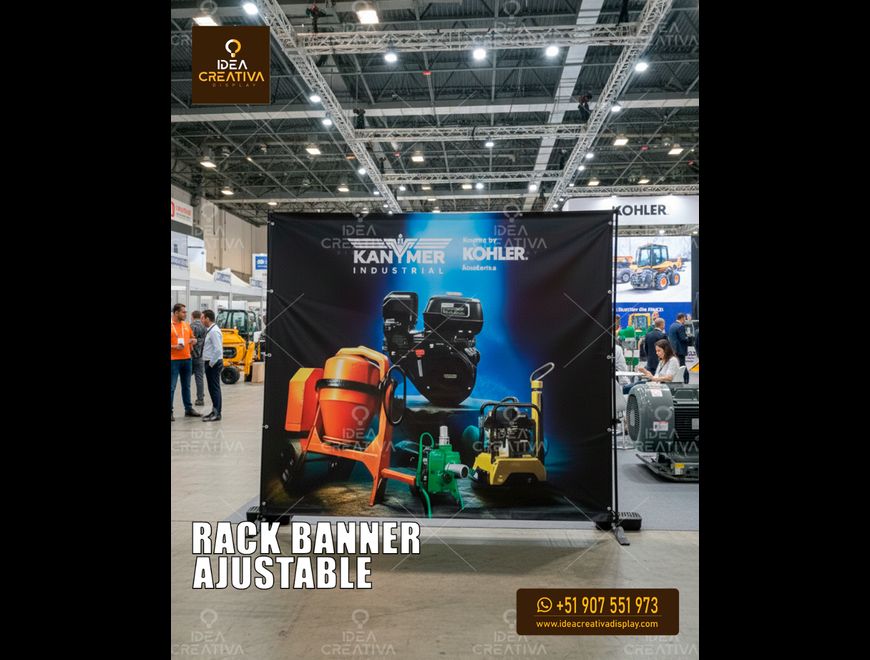 Rack Banner Ajustable (Hasta 3x3 Metros) Fondo en Lima (Lima 1) (Distrito)