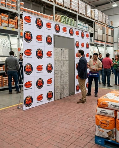 Backing plegable de tela para eventos y ferias publicitarias en Lima (Lima 1) (Distrito)