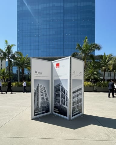 Biombo plegable publicitario para eventos y promociones en Lima (Lima 1) (Distrito)