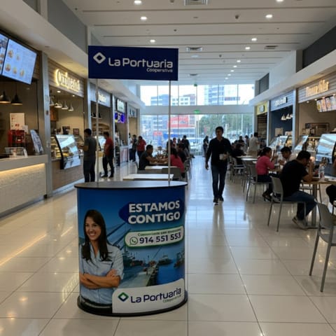 MÓDULO COUNTER OVALADO – Diseño y presencia estratégica en Lima (Lima 1) (Distrito)