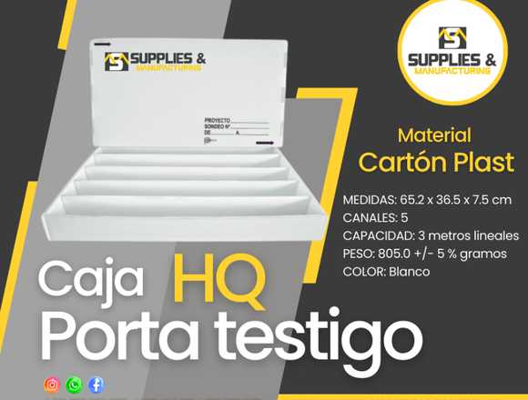CAJAS PORTATESTIGO NQ-PARA MUESTRAS en Nazca (Distrito)