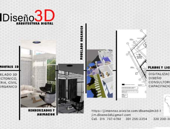 JIM Diseño 3D, DIGITALIZACION Y DISEÑO DE PLANOS en Bogotá, D.C. (Municipio)
