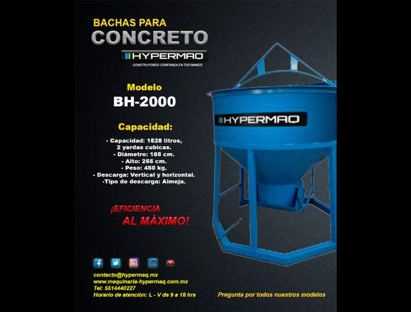 Bacha para concreto Hypermaq en Ecatepec de Morelos (Municipio)