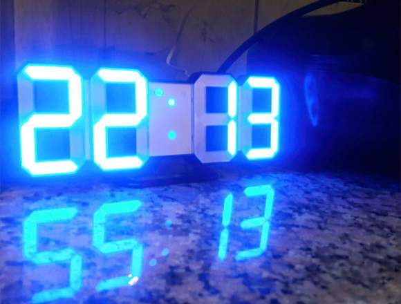Reloj Digital Led (Despertador - Pared/Mesa)