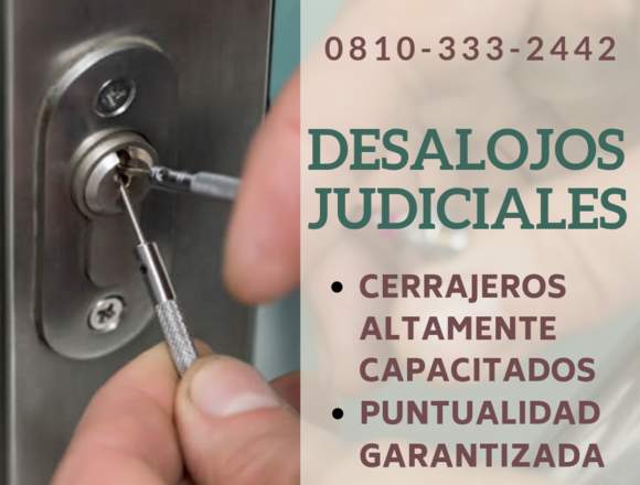 CERRAJEROS PARA DESALOJOS JUDICIALES en Lago Buenos Aires (Localidad)