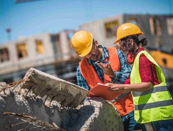 Trabajo de construcciones en Santiago (Comuna)
