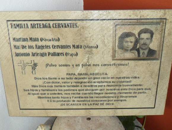 fotoceramica para lapida no se borra en Guanajuato (Municipio)