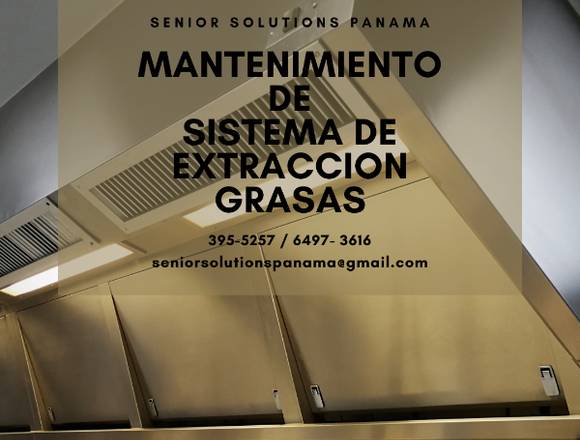 mantenimiento de Sistema de Extracción Grasas en Panamá (Distrito)