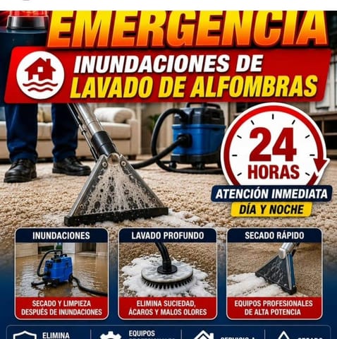 Secado de Alfombras por Inundaciones