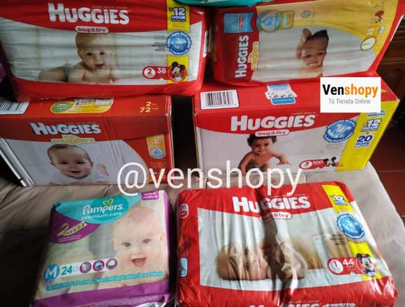 Caja Pañales Huggies y Paquetes Pampers en Libertador (Municipio)