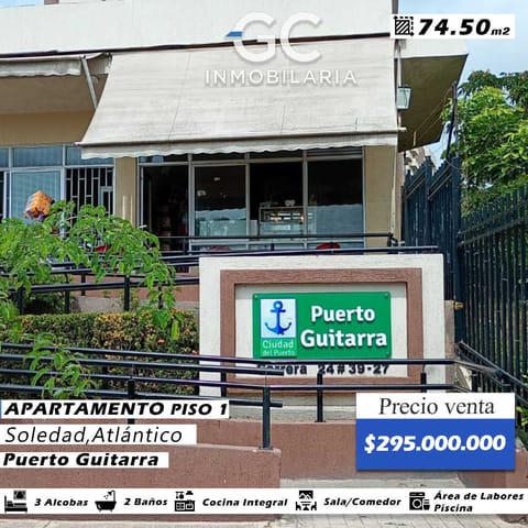 Se vende apartamento piso 1 Puerto guitarra en Soledad (Municipio)
