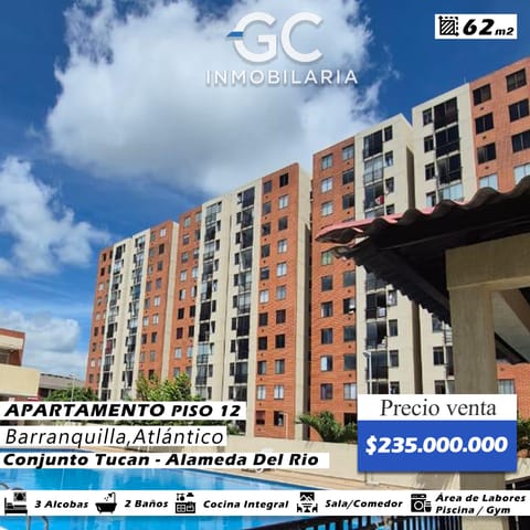 Se vende apartamento piso 12 conjunto tucan - Alameda del rio en Barranquilla (Municipio)