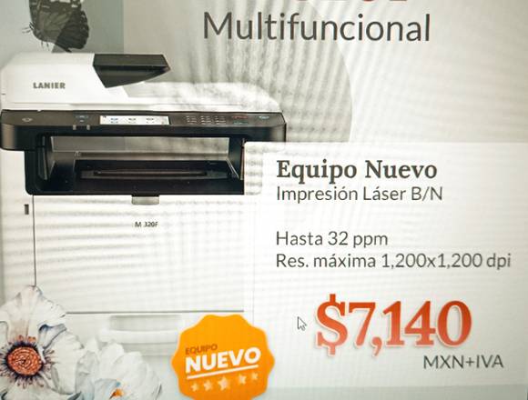 Multifuncional Ricoh M320 en Miguel Hidalgo (Municipio)