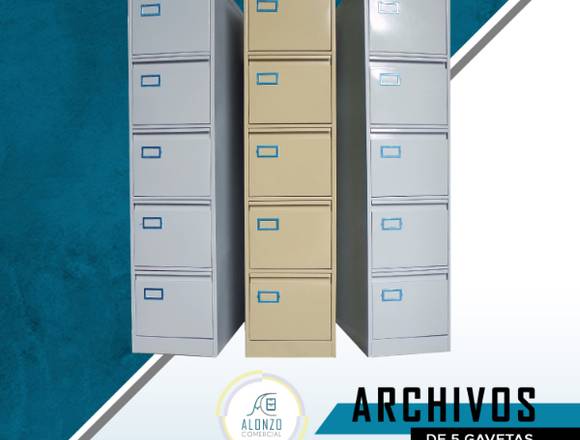 Archivos metalicos de 5 gavetas en Santo Domingo de Guzmán (Municipio)