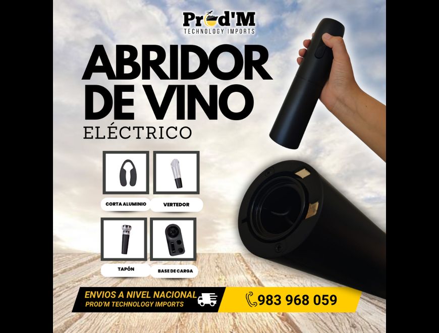 Abridor de vino |UNICO | Lujo diario | PROD'M en Callao (Callao 1) (Distrito)