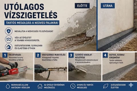 Utólagos vízszigetelés résvágással&injektálással – Szigetszentmiklós (Település)