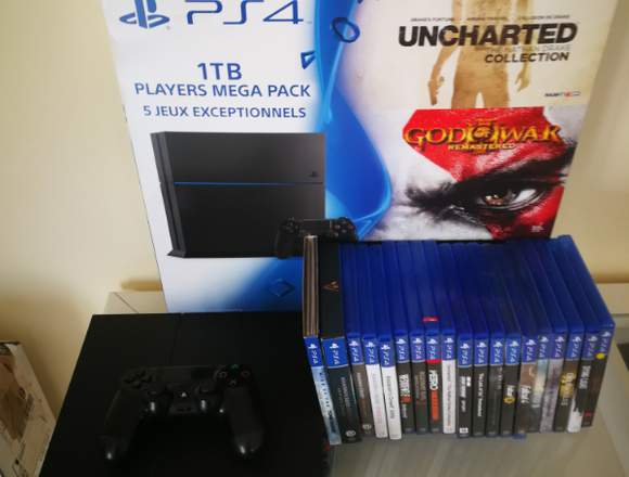 PS4 1TB + 19 jeux