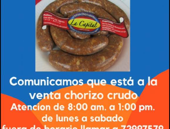 CHORIZOS CHUQUISAQUEÑOS en Tarija (Localidad)