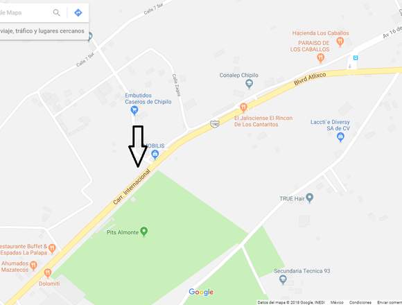 Terreno a pie de carretera Federal a Atlixco en Puebla (Municipio)