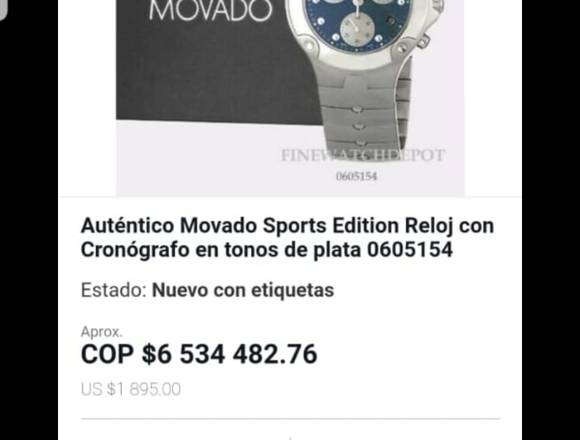 Vendo -Movado Sports Edition Reloj con Cronógrafo en Jamundí (Municipio)