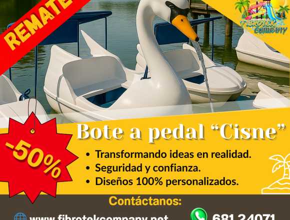 increíbles Botes a Pedal "Cisne" en El Alto (Localidad)