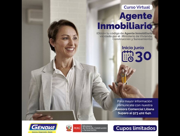 CURSO DE ESPECIALIZACIÓN DE AGENTE INMOBILIARIO