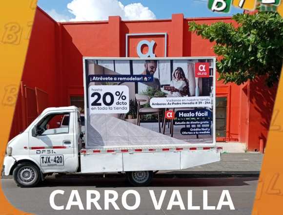 ALQUILER DE CARRO VALLA PUBLICITARIO en Barranquilla (Municipio)